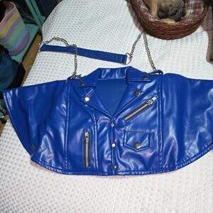 BOOSHii 10 PU LEATHER MOTORCYCLE JACKET BIKERS SHOULDER BAG